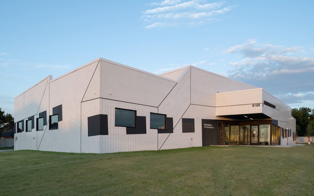 View of the front and left side