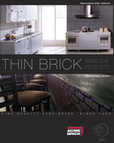 Pacific Clay thin brick Catalog
